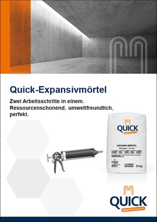 Titelseite Quick-Expansivmörtel