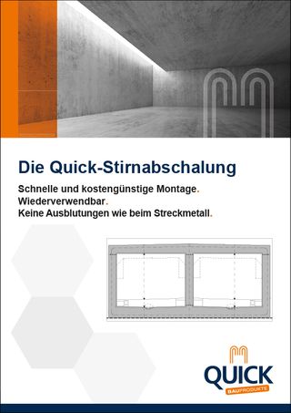 Titelseite Quick-Stirnabschalung